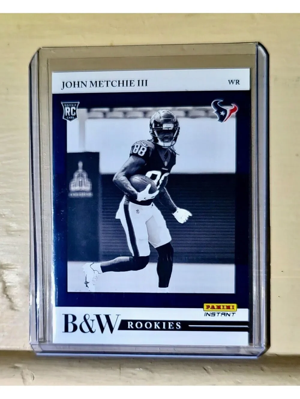 John Metchie III 2022 Panini NFL Black & White Rookies #16 Football Card 1/649